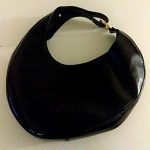 Black leather shoulder bag. New. Make an offer!!